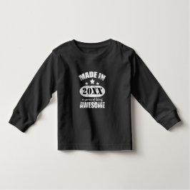 Lägg till din Personlig Åldersfödelsedag T-shirt