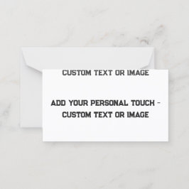 Lägg till din personliga pekskärm - Anpassade-gåvo Placeringskort