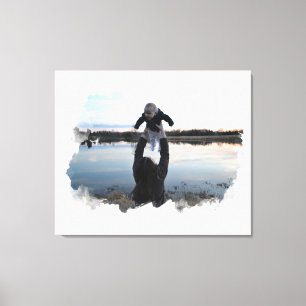 Lägg till din Photo Brushstroke Stil-familj Canvastryck