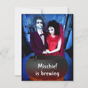 Lägg till din Photo Halloween-inbjudan Inbjudningar