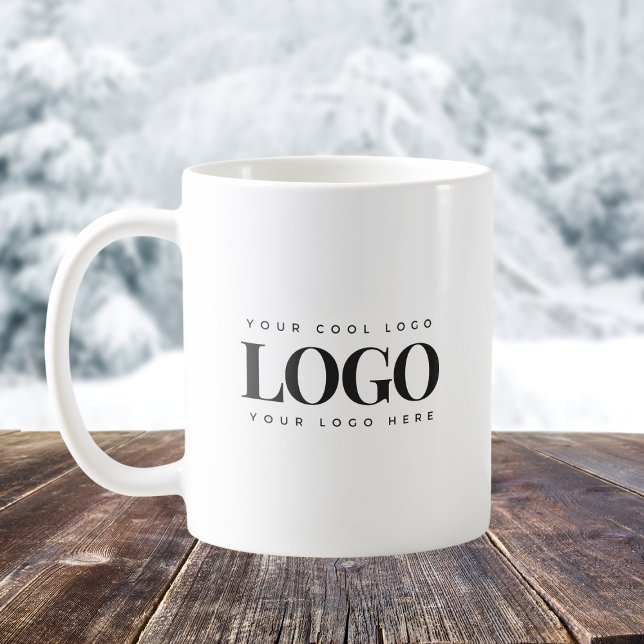Lägg till din Rectangle Business Logotyp enkel, mi Kaffemugg (Skapare uppladdad)
