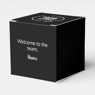 Lägg till din (svartvitt) Logotyp och Namn Presentaskar