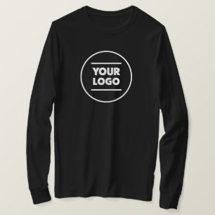 Lägg till din (svartvitt) Logotyp T Shirt