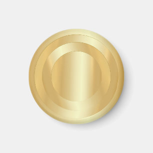 Lägg till din text-Anpassningsbar Guldet ser gul Magnet
