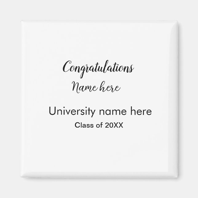 lägg till din text enkelt student lägg till skolko magnet (Framsidan)