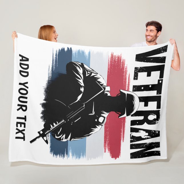 Lägg till din text - Flanellfilt, 150x200 cm Fleecefilt (På plats)