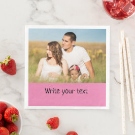 lägg till din text-fotochristmas i pappersservett