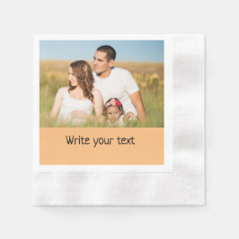 lägg till din text-fotochristmas i pappersservett