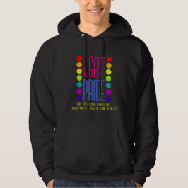 Lägg till din text, HBT-Pride Rosa Blue + Färg Bla Hoodie