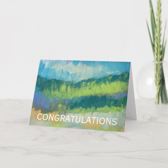 Lägg till din text| Impasto Fält II Kort (Framsida)