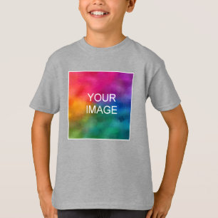 Lägg till din text Ladda upp foto Barn Pojkar Kort T Shirt