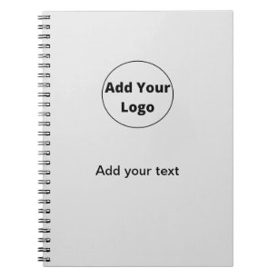lägg till din text med enkel minimal anpassningsba anteckningsbok