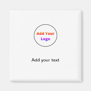 lägg till din text med enkel minimal anpassningsba magnet