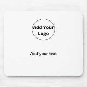 lägg till din text med enkel minimal anpassningsba musmatta