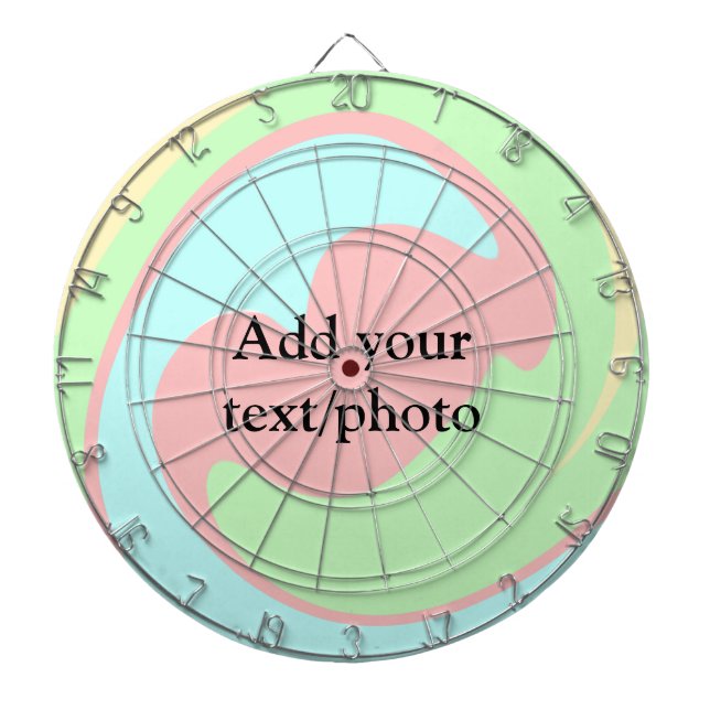 Lägg till din text namn-kräft genom att lägga till darttavla (Framsidan)