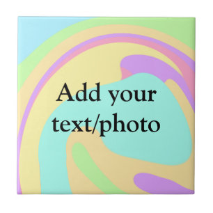 Lägg till din text namn-kräft genom att lägga till kakelplatta