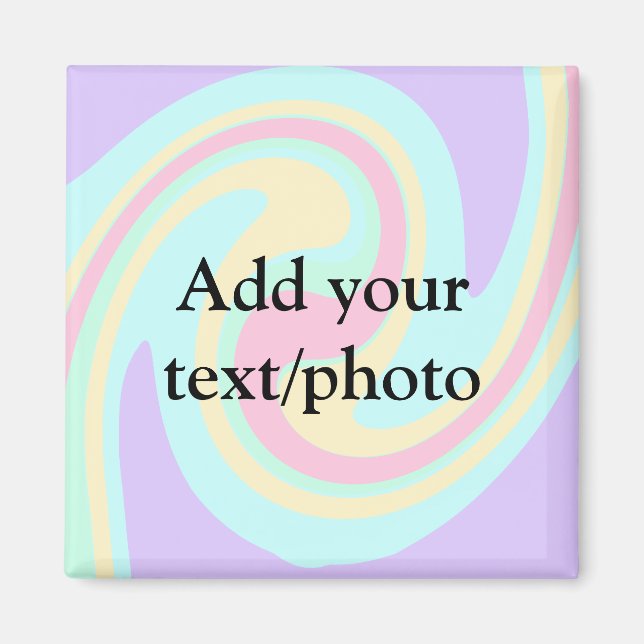 Lägg till din text namn-kräft genom att lägga till magnet (Framsidan)