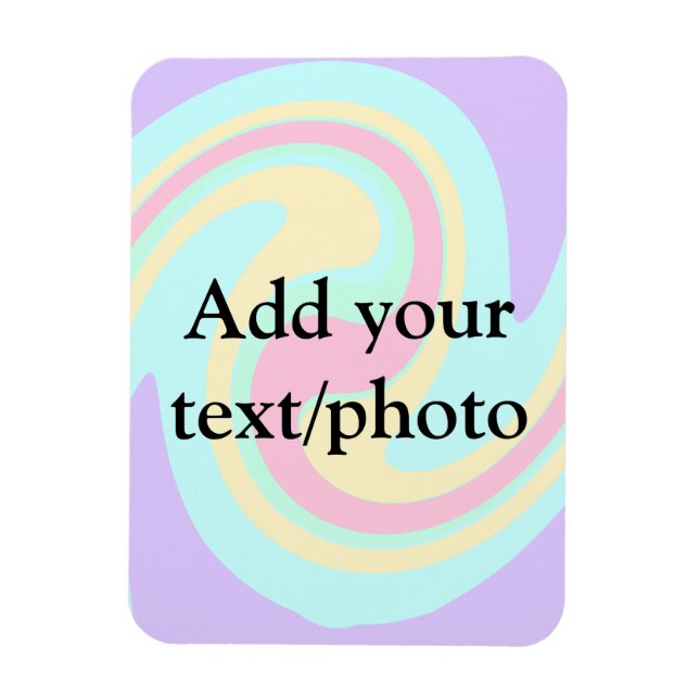 Lägg till din text namn-kräft genom att lägga till magnet (Vertikal)