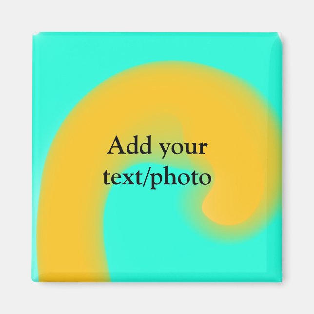 Lägg till din text namn-kräft genom att lägga till magnet (Framsidan)