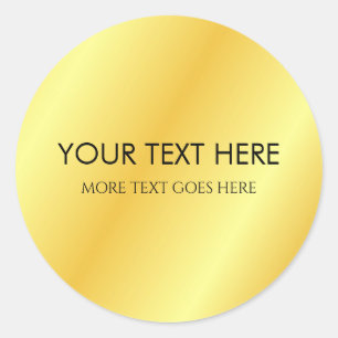 Lägg till din text Namn Monogram Initial Mall Runt Klistermärke