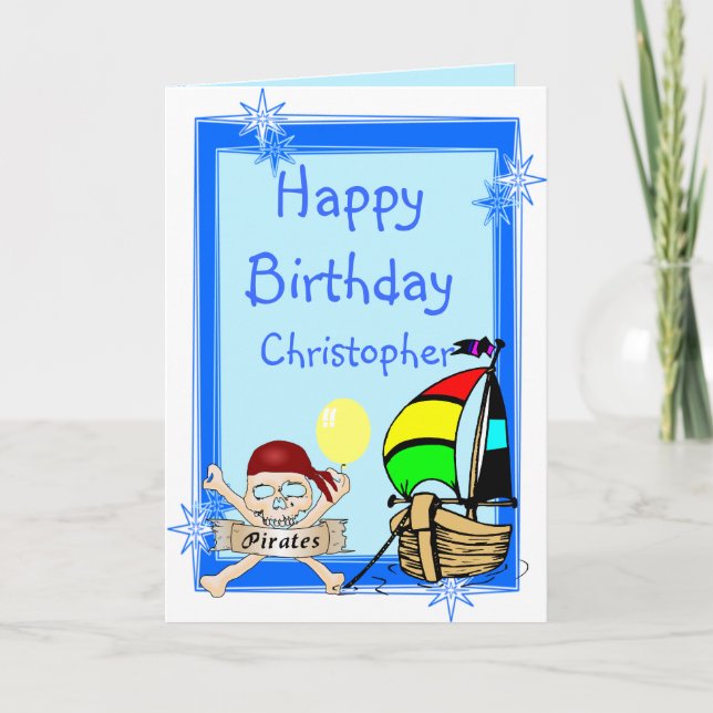 Lägg till din text på födelsedagen kort (Framsida)