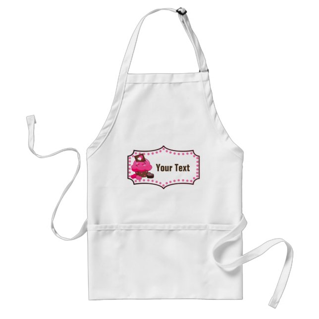 Lägg till din text - Standard Apron Förkläde (Framsidan)