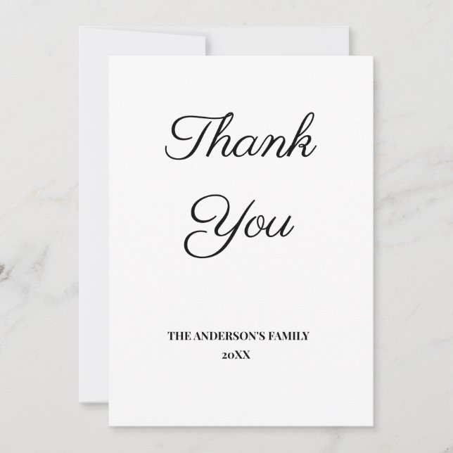 lägg till din text tack för ditt kort (Framsida)