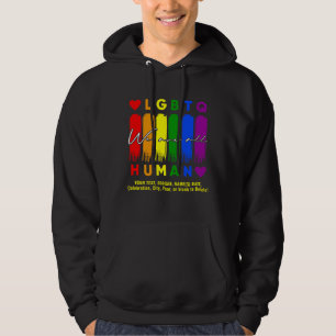 Lägg till din text, vi är alla hbt-ergossen. hoodie