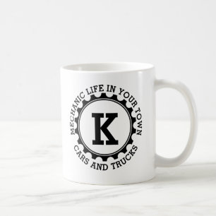 Lägg till din ursprungliga Namn eller egen textmek Kaffemugg