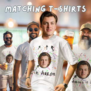 Lägg till dina Ansikte Party-skjortor T Shirt