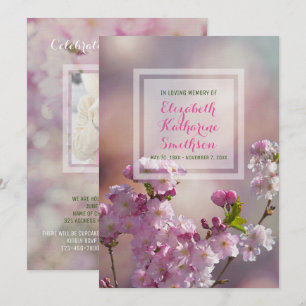 Lägg till dina egna Blommar för Rosa av fotominnes Inbjudningar