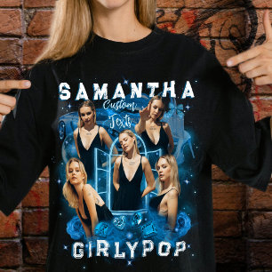 Lägg till dina egna foton Retro 90-tal Bootleg Y2K T Shirt