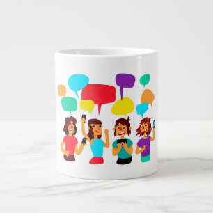 Lägg till dina egna texttermer i Gift Jumbo Mugg