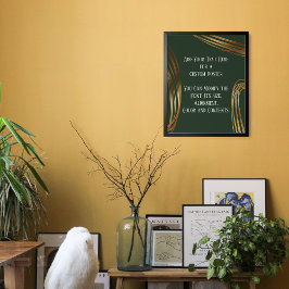 Lägg till dina Guld-Ovaler med skrivet format Ever Poster