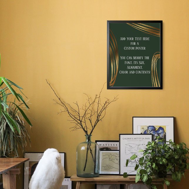 Lägg till dina Guld-Ovaler med skrivet format Ever Poster (Skapare uppladdad)