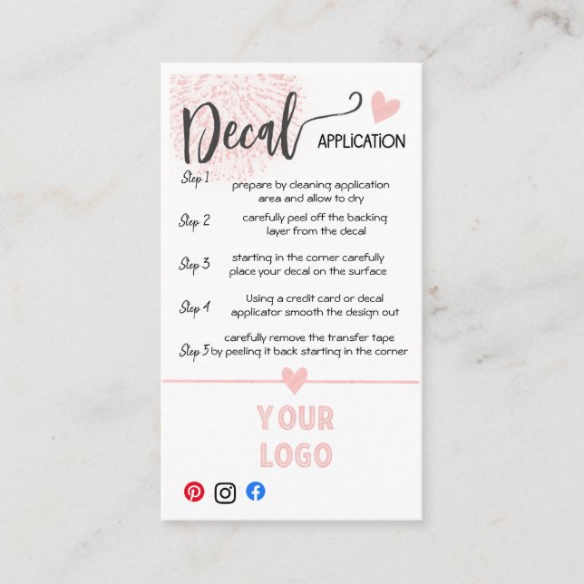 LÄGG TILL DINA LOGOTYP-KARTOR VISITKORT (Framsida)