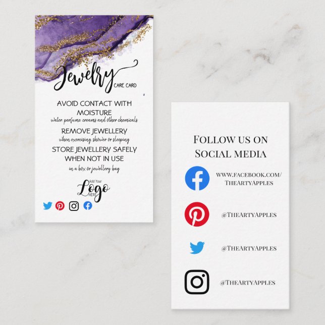 LÄGG TILL DINA LOGOTYP-SJUKVÅRDSKARTKORT UK VISITKORT (Fram/baksida)