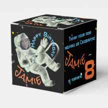 Lägg till ditt ansiktsfoto Astronaut presentbox fö