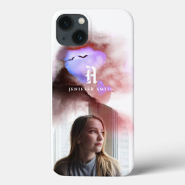 Lägg till ditt Arched Photo Ombre Watercolor Monog