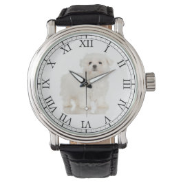 Lägg till ditt barns foto Cute Hund maltesiska Armbandsur