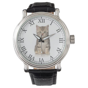Lägg till ditt barns foto Cute Kitten Bild Armbandsur