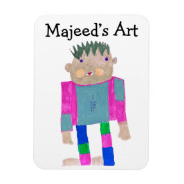 Lägg till ditt barns konstverk här magnet