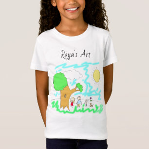 Lägg till ditt barns teckning i den här sändningen t shirt