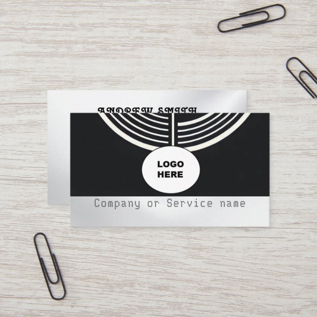 Lägg till ditt eget Affärskort för bildåtergivning Visitkort (Fram/Back In Situ)