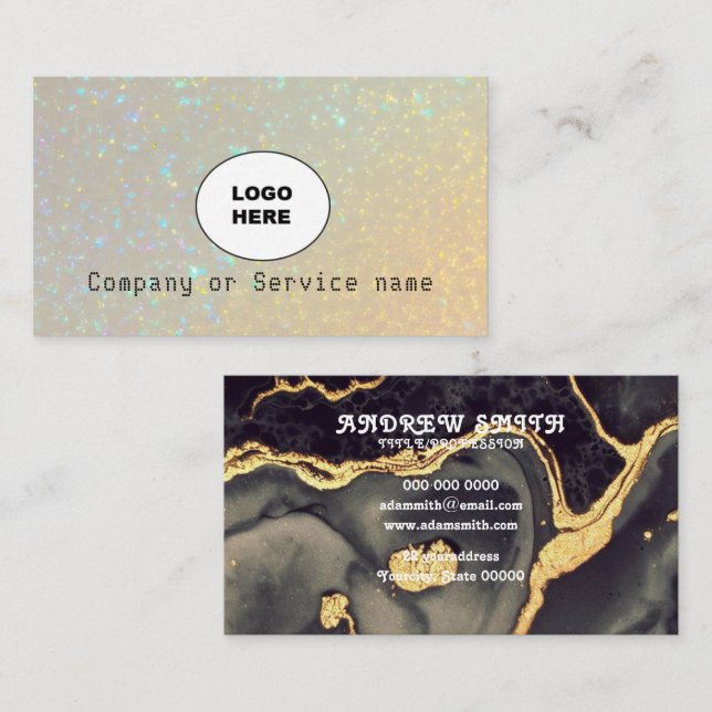 Lägg till ditt eget Affärskort för bildsammet Visitkort (Fram/baksida)