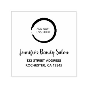 Lägg till ditt eget företag för professionell av l självfärgande stämpel