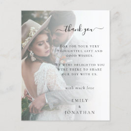 Lägg till ditt eget foto Bröllop Tack