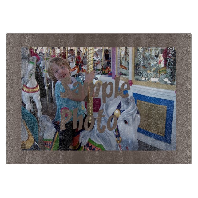 Lägg till ditt eget foto brunt skärande (Framsidan)