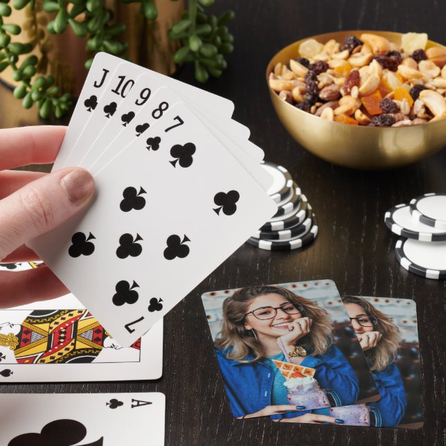 Lägg till ditt eget foto casinokort (På plats)