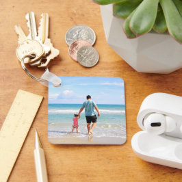 Lägg till ditt eget foto- eller textaluminium nyckelring